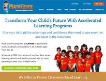 Tablet Screenshot of mathgenie.com
